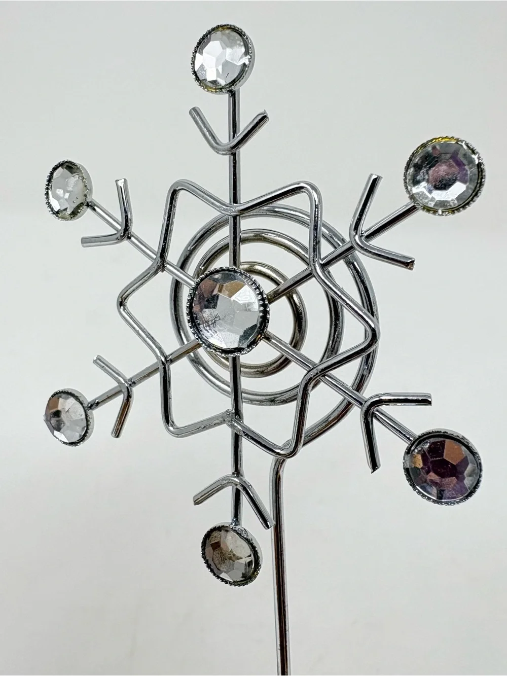 Pier 1 Imports Christmas Holiday Silver Snowflake Photo Holders New Set of 3
